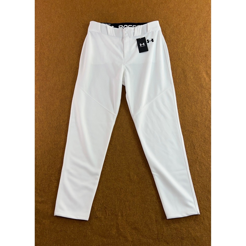 Under Armour Mens Large White Utility Tapered Baseball Pants NWT